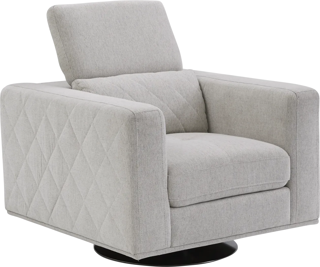 Sorrento Dove Swivel Chair - Thumbnail - Image 2