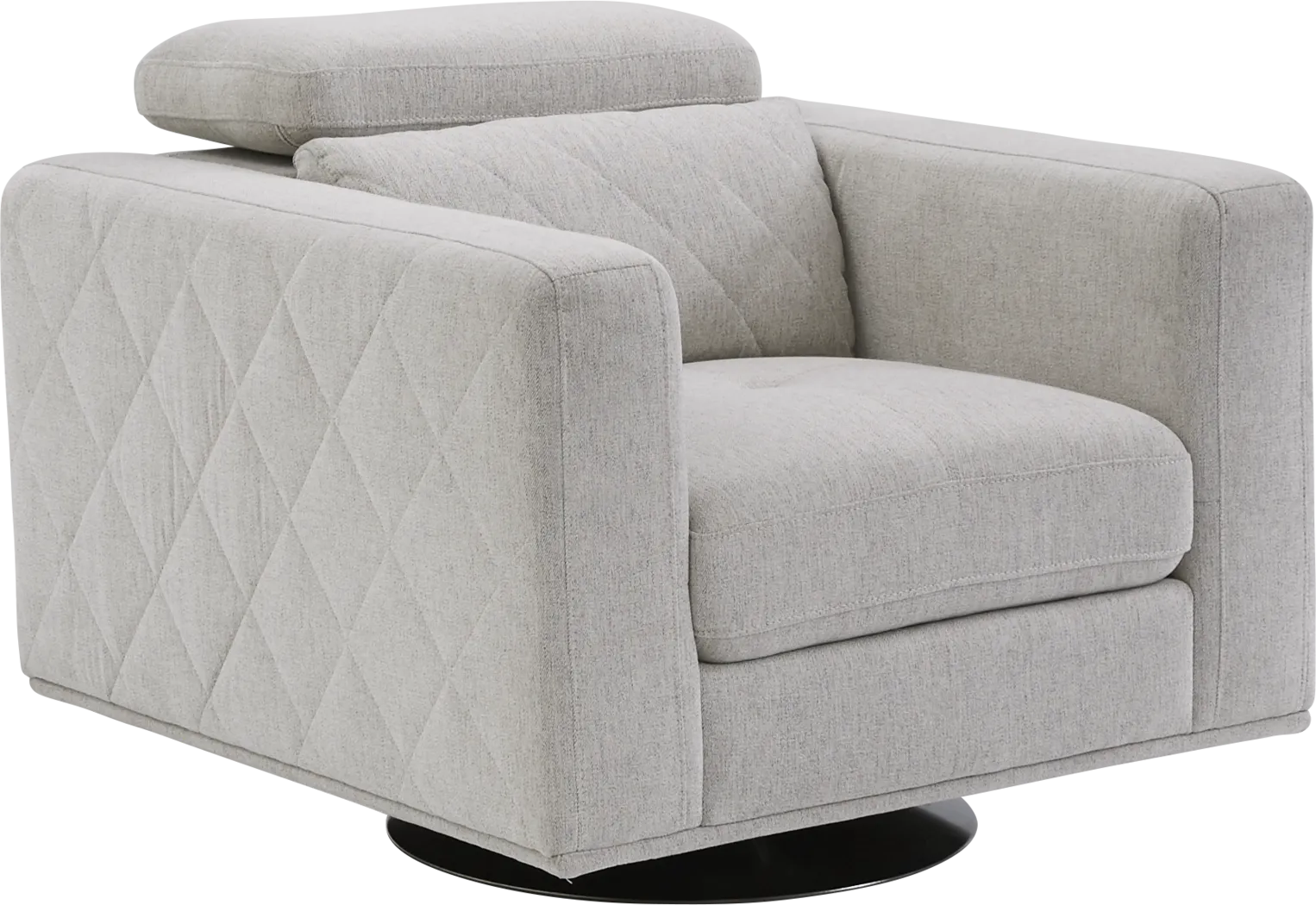 Sorrento Dove Swivel Chair - Thumbnail - Image 1
