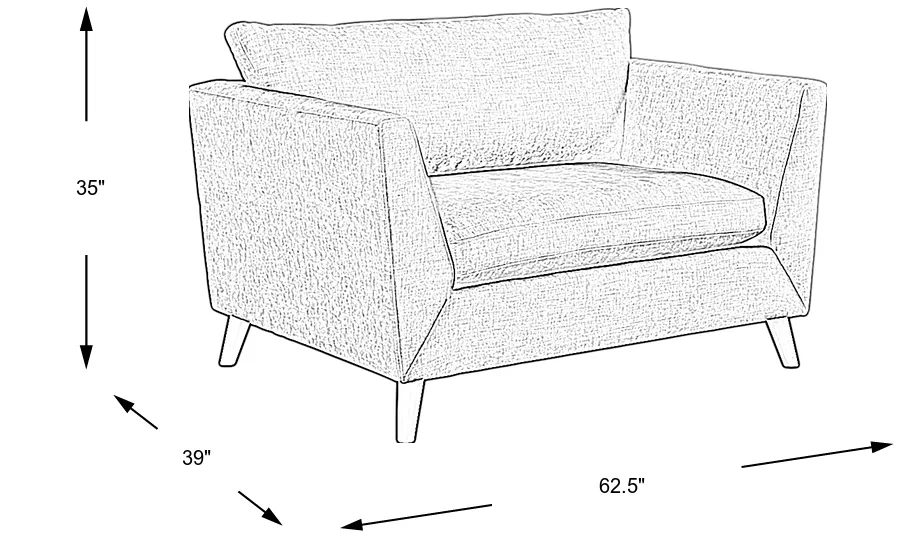 Dimension Image. Please refer to the Dimension Tab on this page for dimension details.