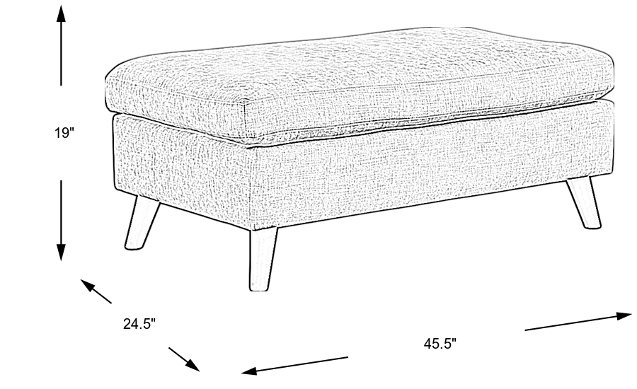 Dimension Image. Please refer to the Dimension Tab on this page for dimension details.