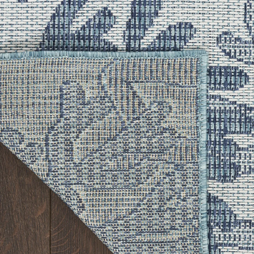 Soft Tide Teal 9' x 12' Indoor/Outdoor Rug - Thumbnail - Image 3