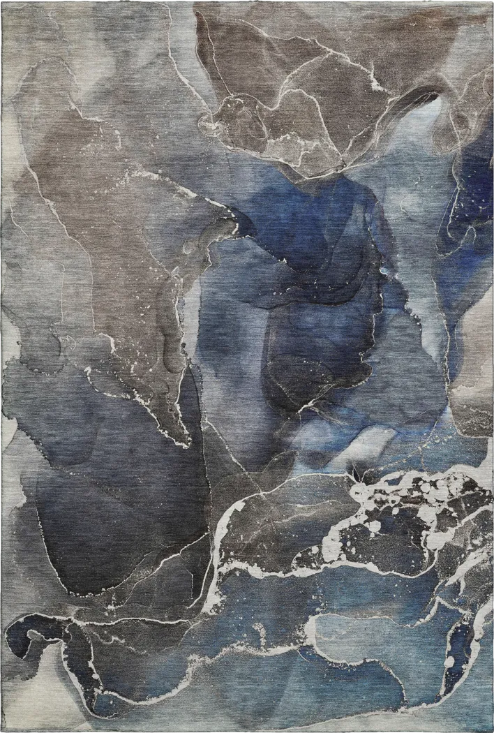 Softy Shangri-La Blue 8' x 10' Rug - Thumbnail - Image 1