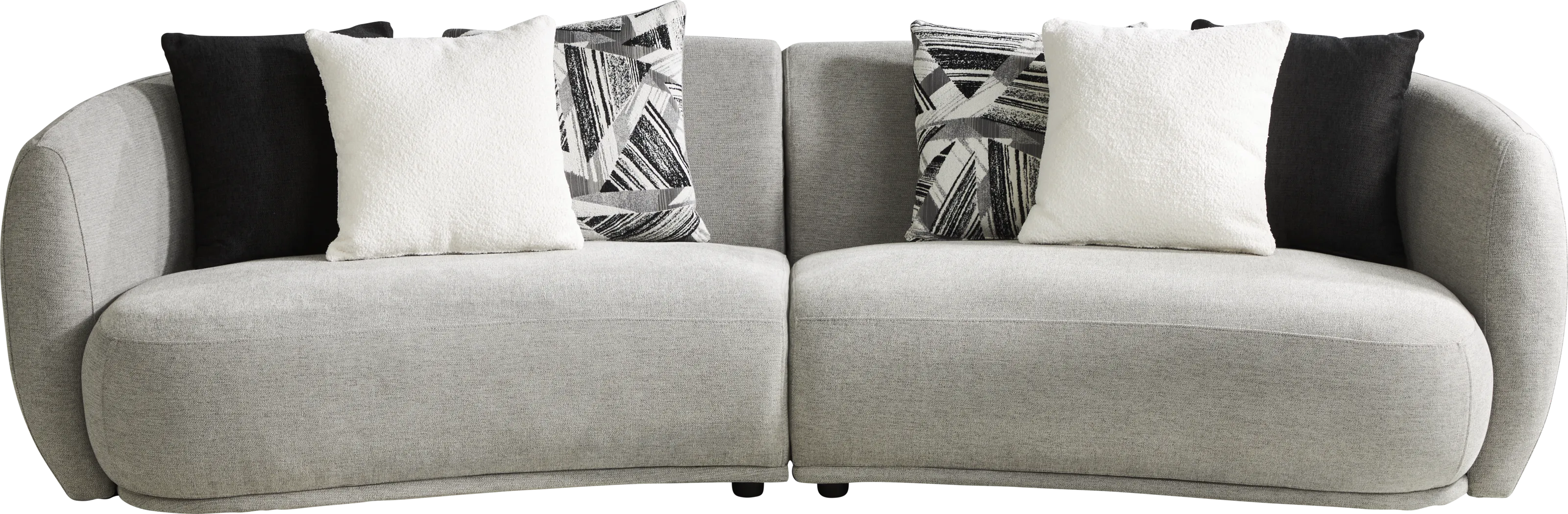 Soho Avenue Gray 2 Pc Sectional - Thumbnail - Image 1