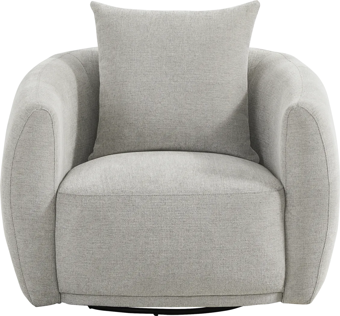 Soho Avenue Gray Swivel Chair - Thumbnail - Image 2