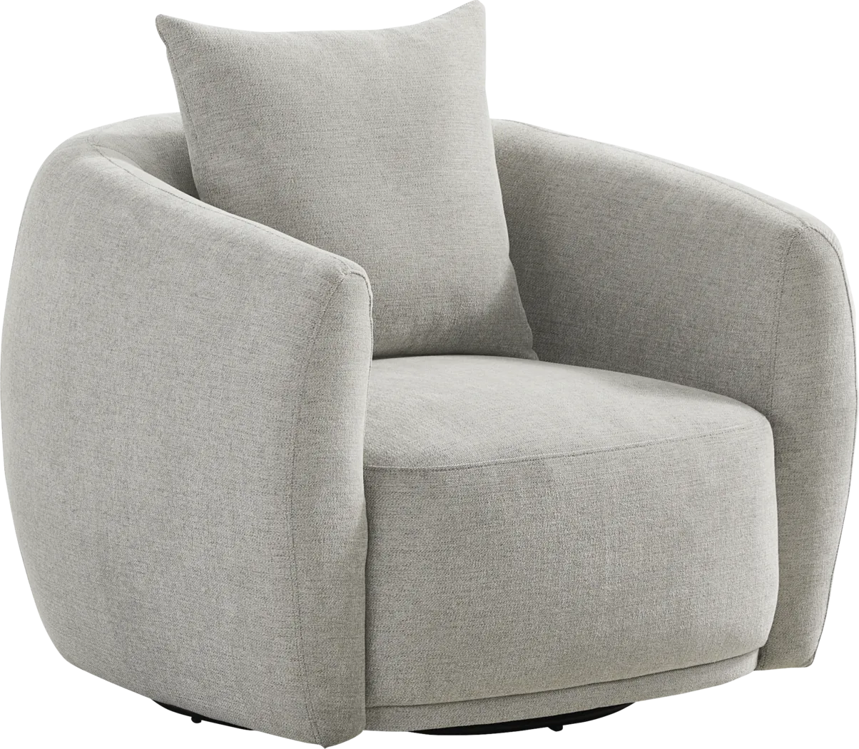 Soho Avenue Gray Swivel Chair - Thumbnail - Image 1