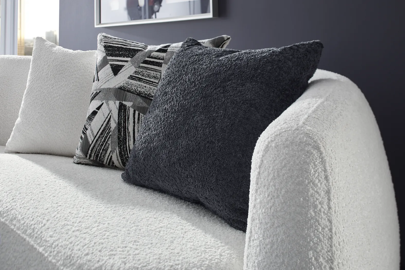 Soho Avenue White 2 Pc Sectional - Thumbnail - Image 3