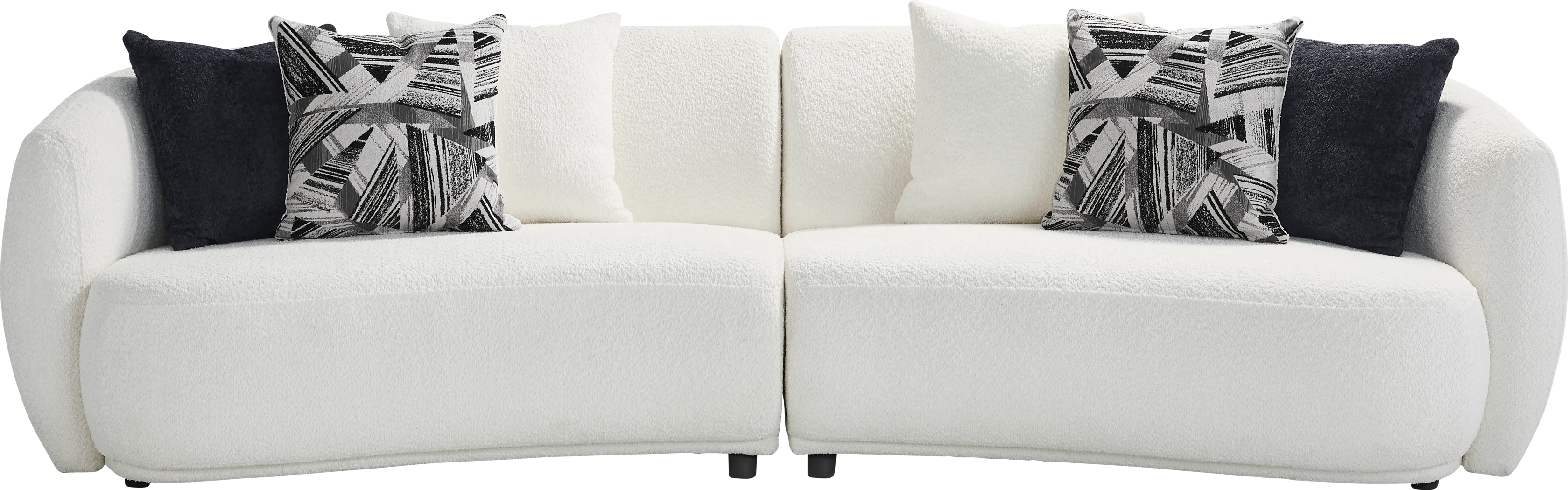 Soho Avenue White 2 Pc Sectional - Thumbnail - Image 1