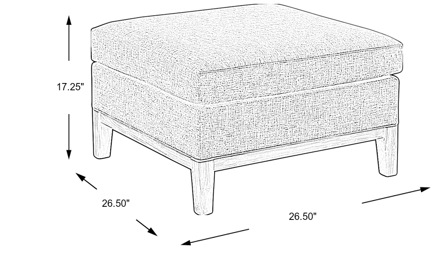 Dimension Image. Please refer to the Dimension Tab on this page for dimension details.