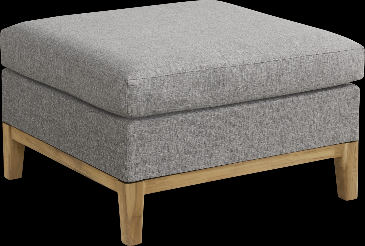 Soho Gray Outdoor Ottoman - Thumbnail - Image 1