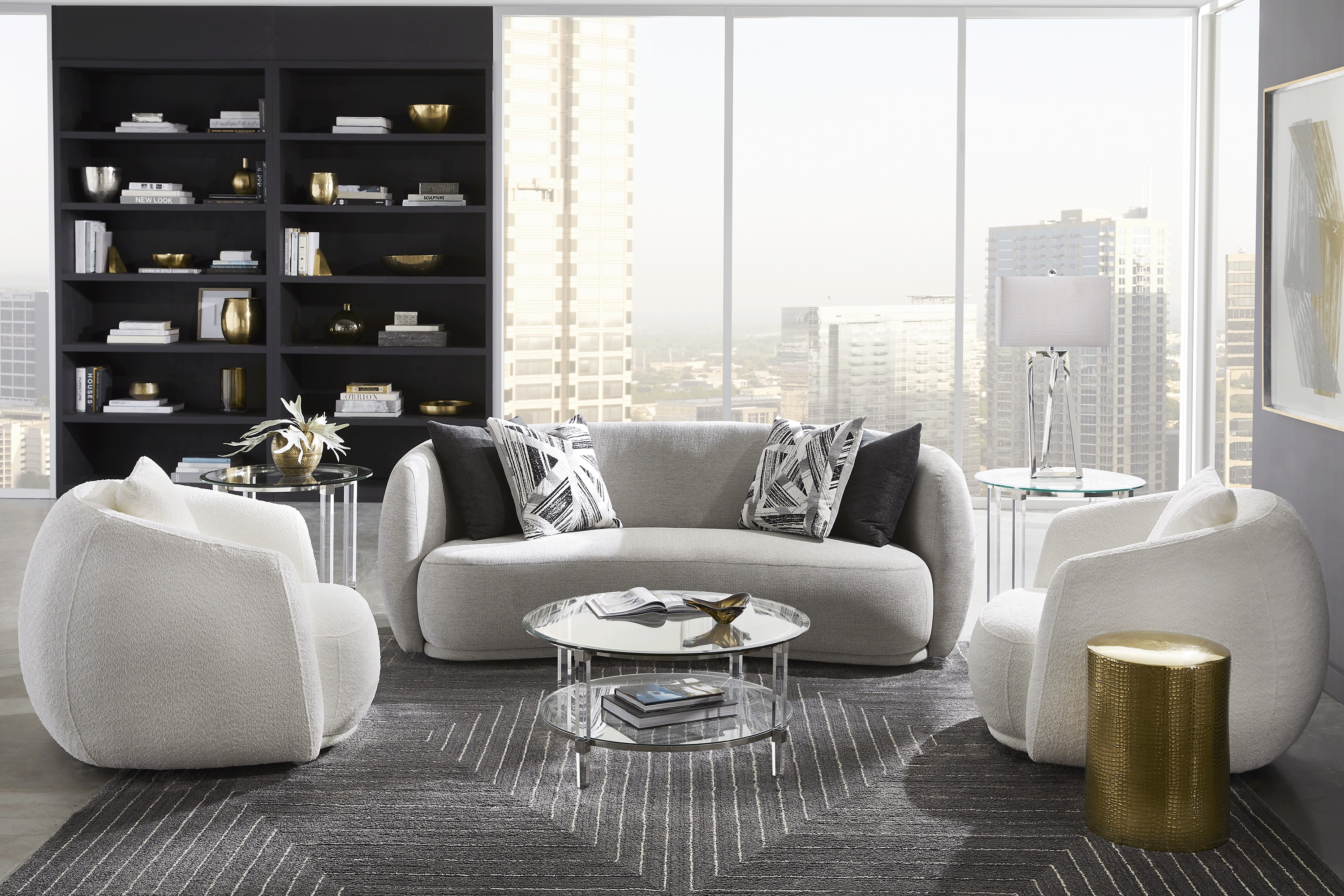 Soho Heights Gray 5 Pc Living Room - Thumbnail - Image 1