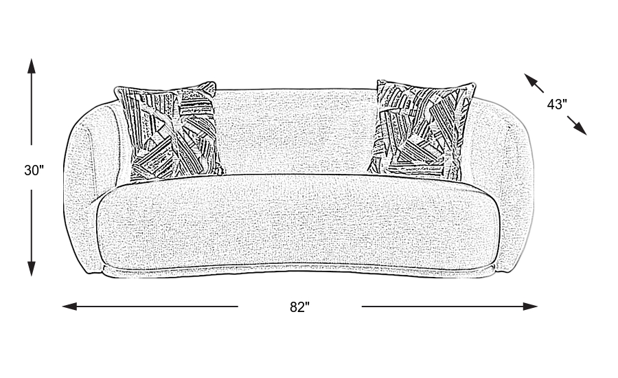 Dimension Image. Please refer to the Dimension Tab on this page for dimension details.