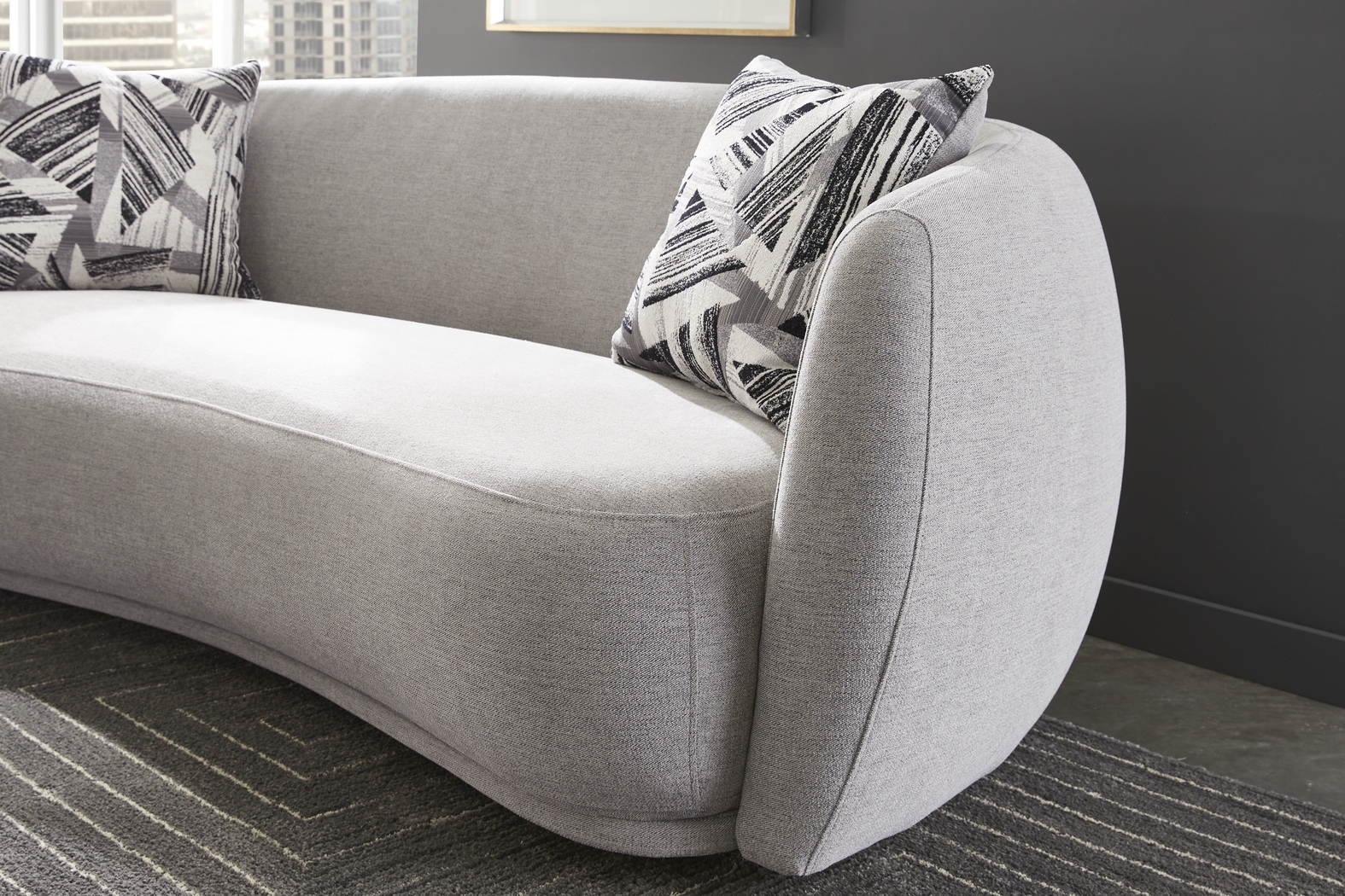 Soho Heights Gray Sofa - Thumbnail - Image 4