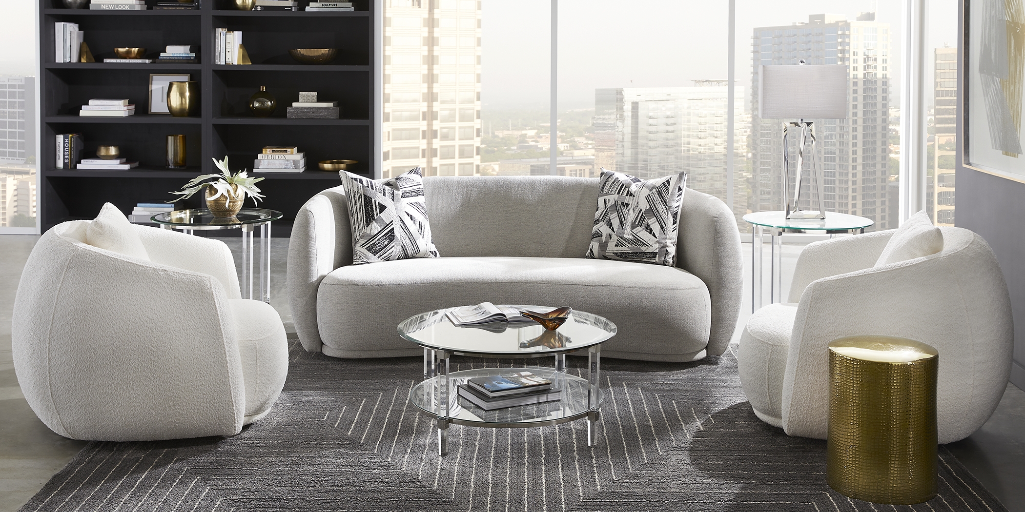 Soho Heights Gray 5 Pc Living Room - Thumbnail - Image 2