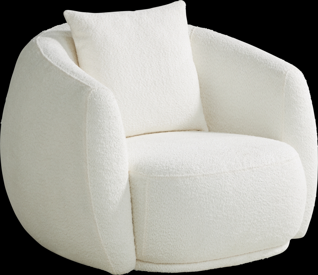 Soho Heights Ivory Swivel Chair - Thumbnail - Image 1