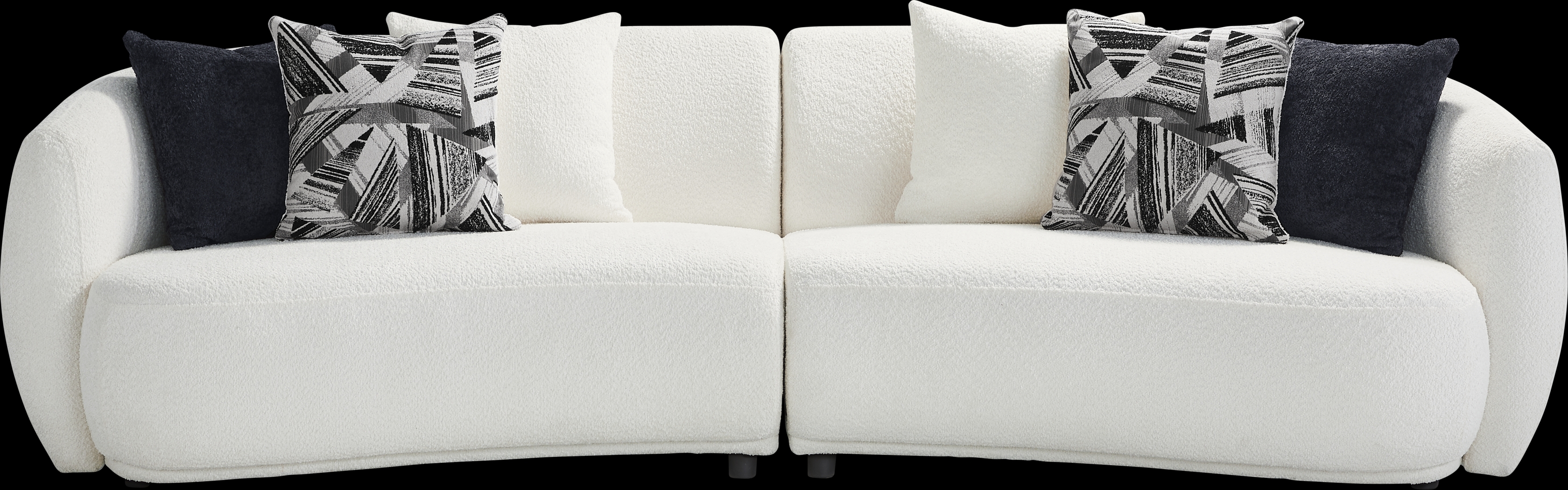 Soho Heights White 2 Pc Sectional - Thumbnail - Image 1