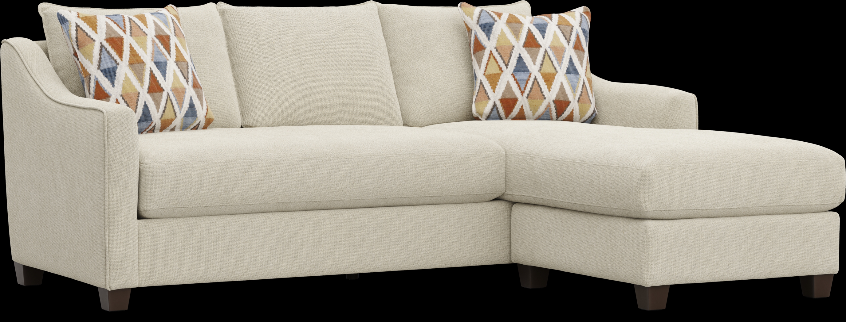 Soho Place Beige 6 Pc Living Room with Gel Foam Sleeper Chaise Sofa - Thumbnail - Image 2