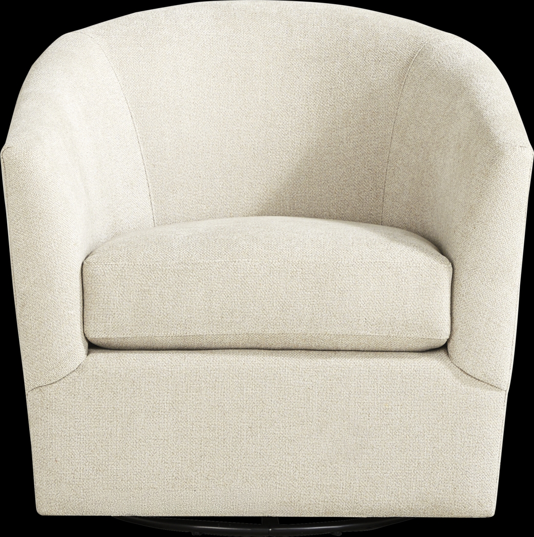 Soho Place Beige Swivel Chair - Thumbnail - Image 2