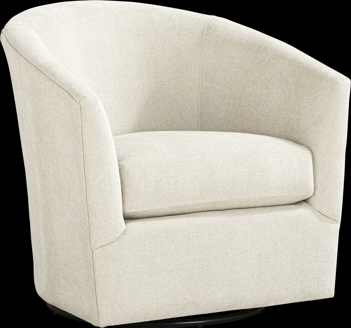 Soho Place Beige Swivel Chair - Thumbnail - Image 1