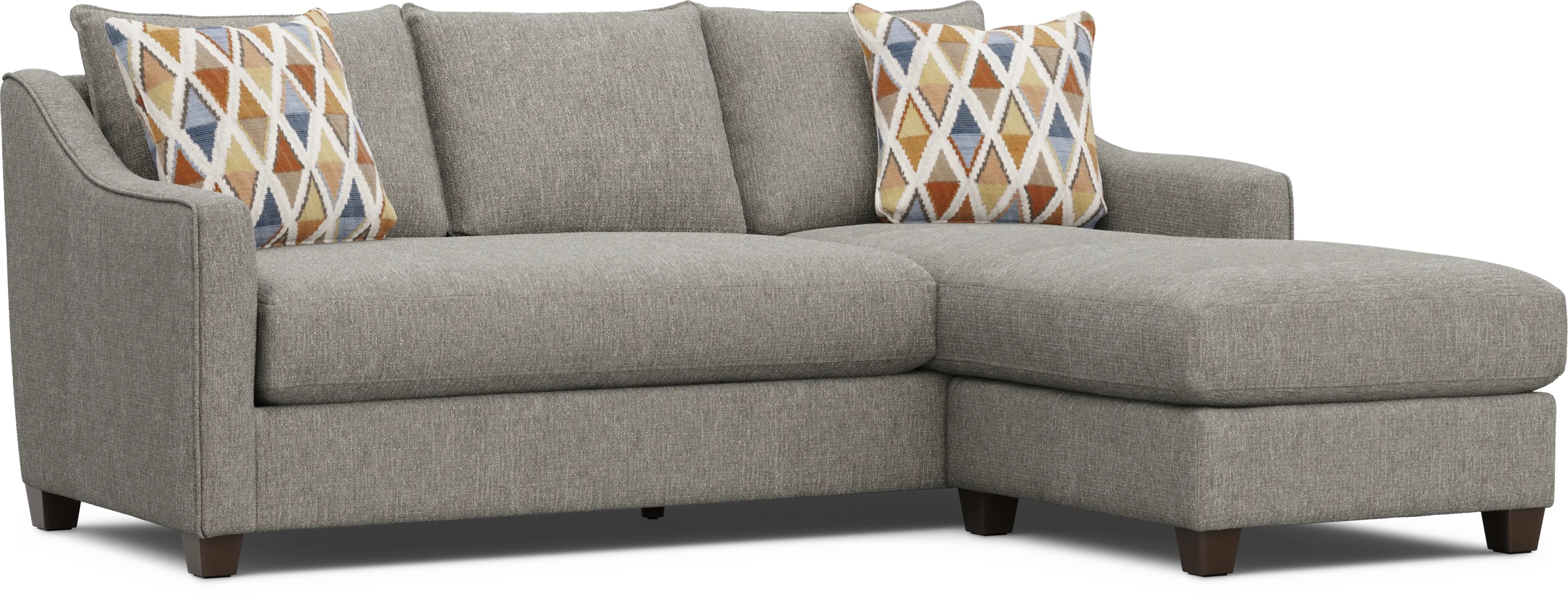 Soho Place Gray Chaise Sofa - Thumbnail - Image 1