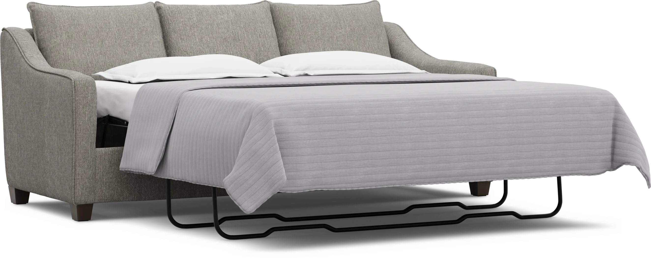 Soho Place Gray 5 Pc Living Room with Gel Foam Sleeper Chaise Sofa - Thumbnail - Image 3