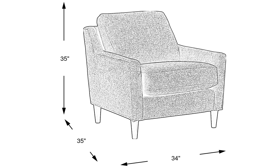 Dimension Image. Please refer to the Dimension Tab on this page for dimension details.