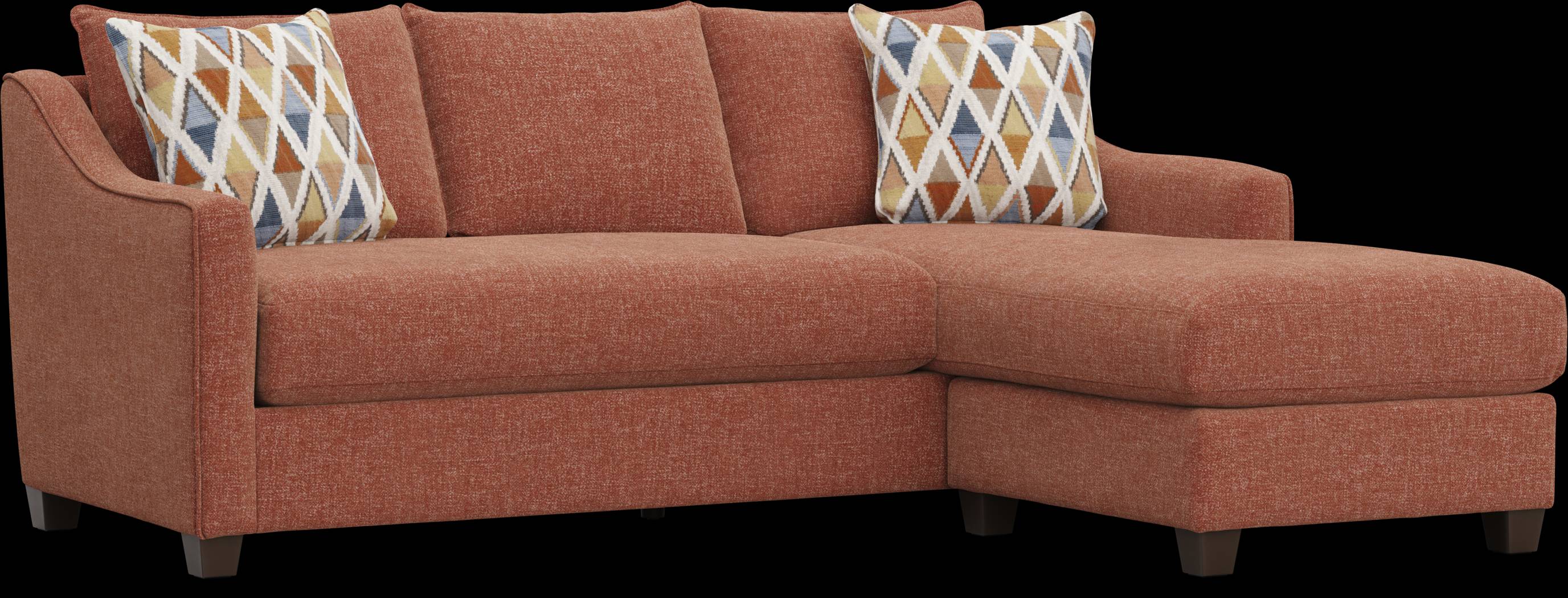 Soho Place Russet Chaise Sofa - Thumbnail - Image 1