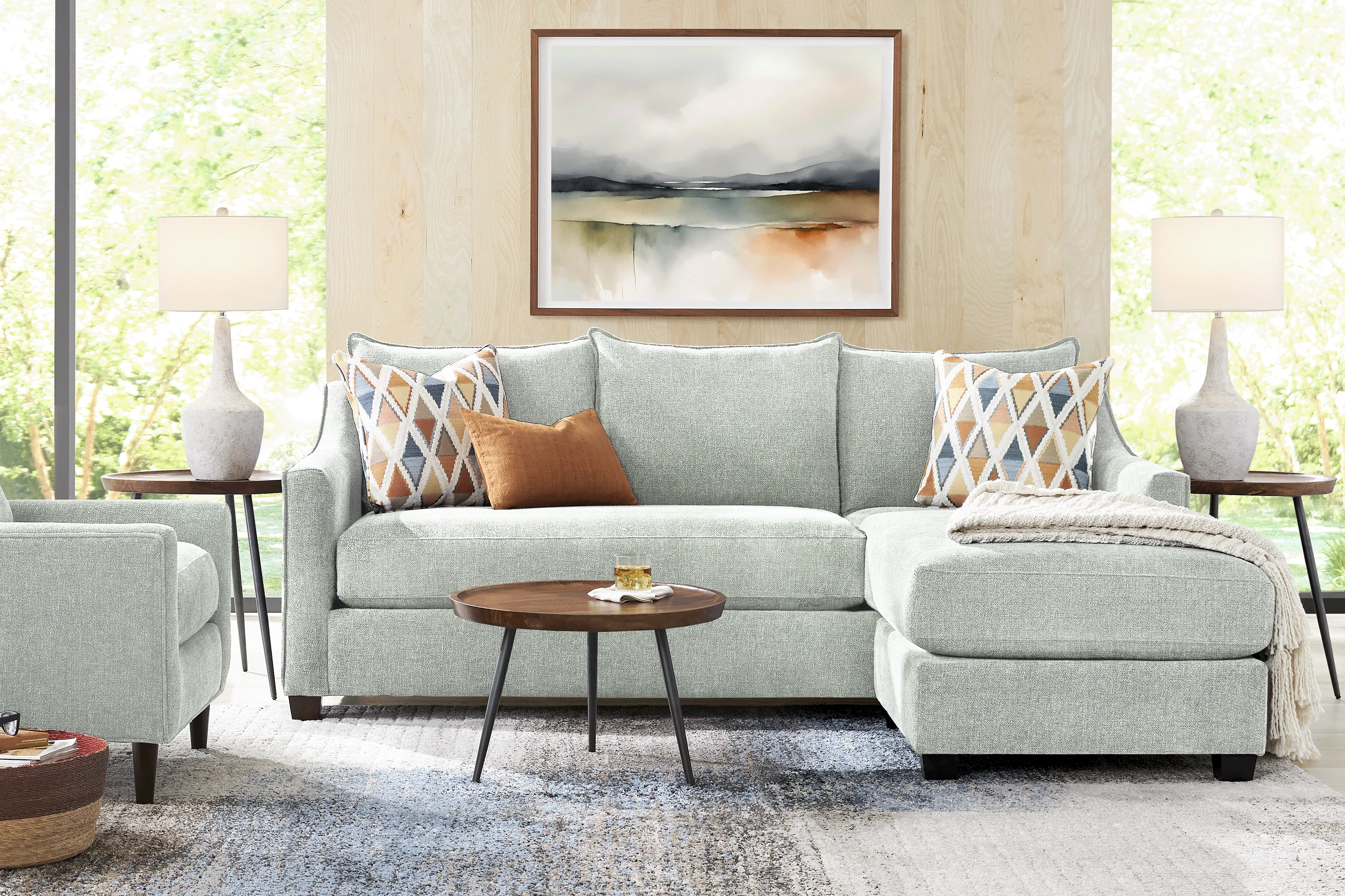 Soho Place Sage 6 Pc Living Room - Thumbnail - Image 1