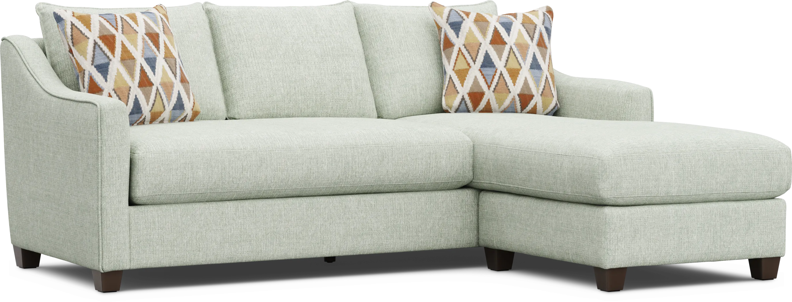 Soho Place Sage 5 Pc Living Room with Gel Foam Sleeper Chaise Sofa - Thumbnail - Image 2