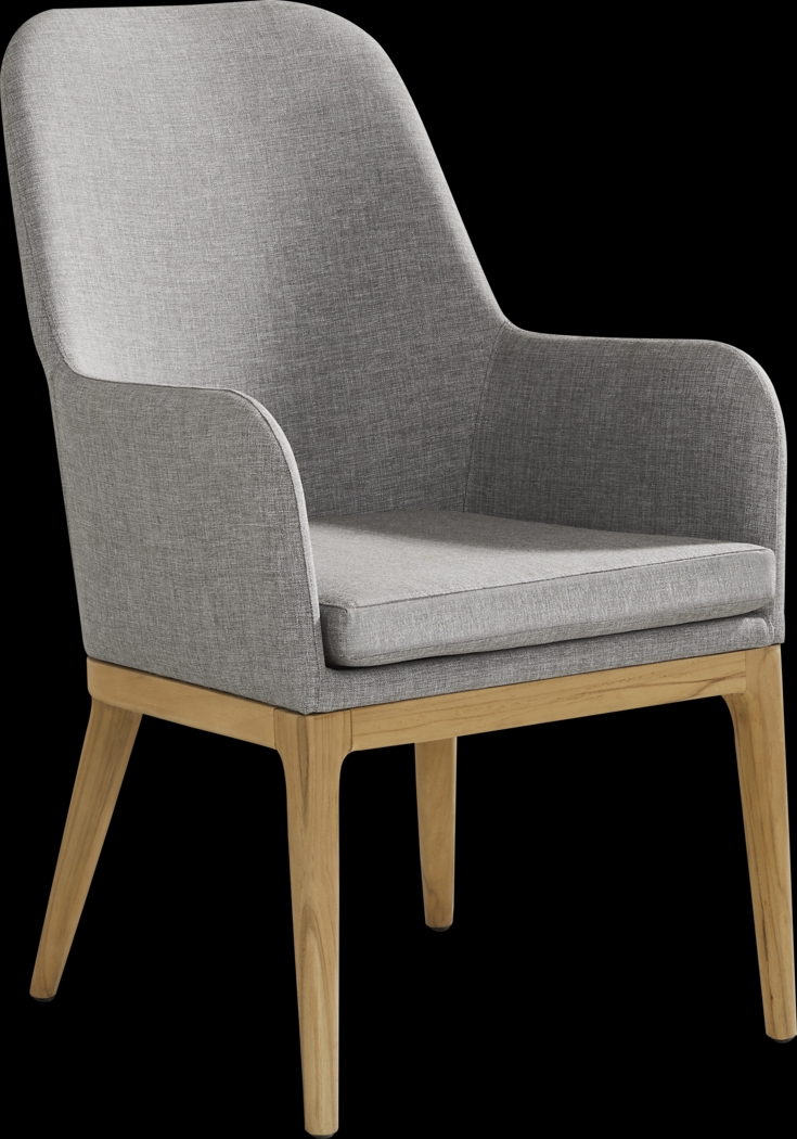 Soho Brown 5 Pc 71 in. Rectangle Outdoor Dining Set with Gray Cushions - Thumbnail - Image 4