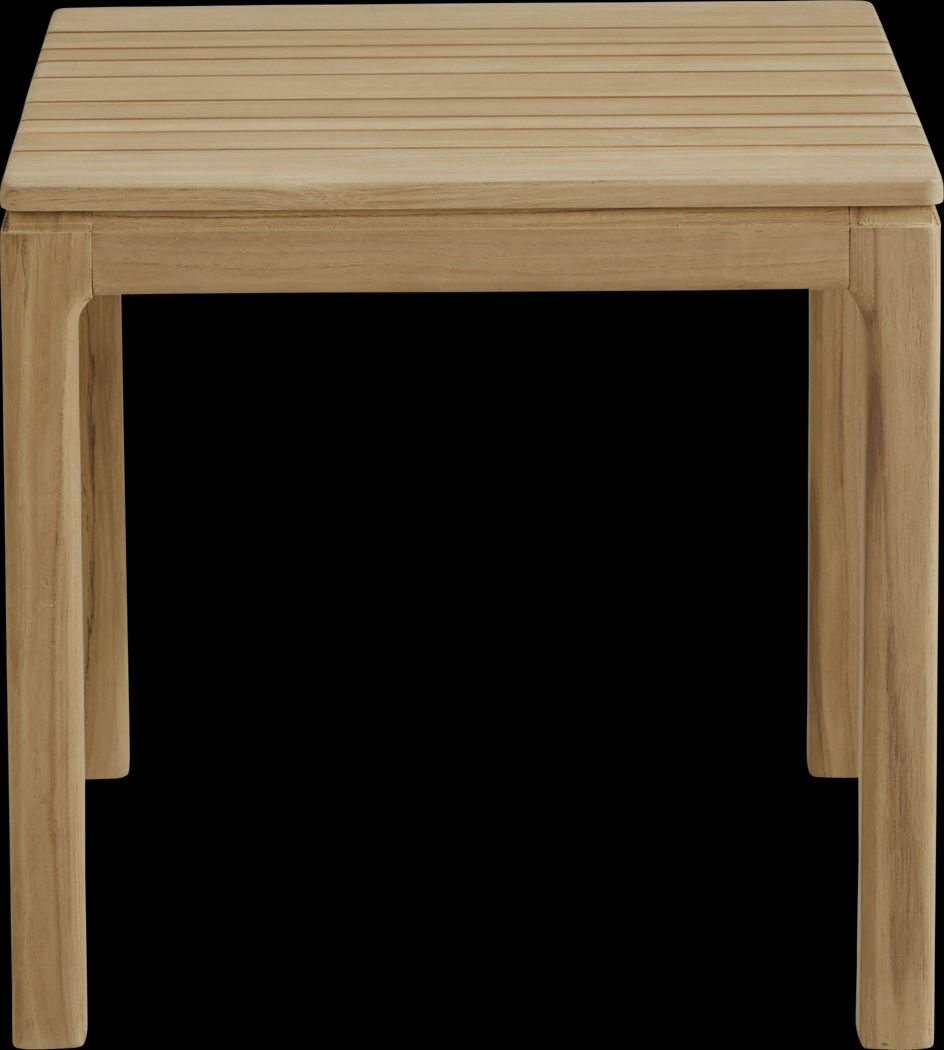Soho Teak Outdoor End Table - Thumbnail - Image 2