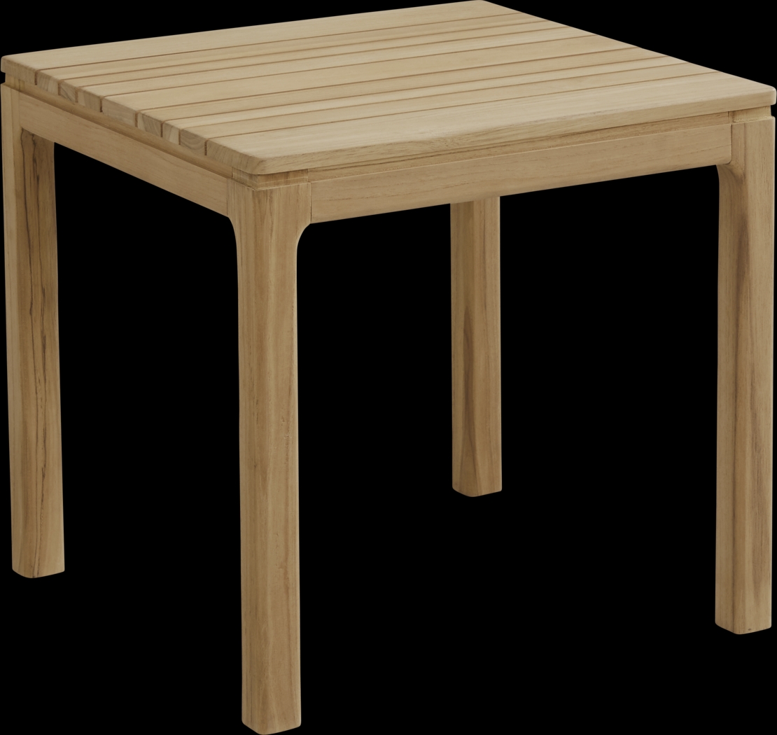 Soho Teak Outdoor End Table - Thumbnail - Image 1
