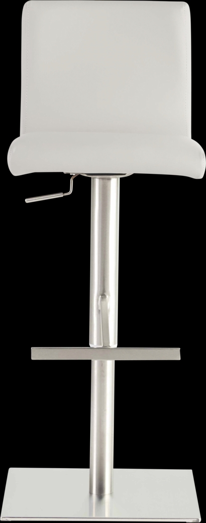 Soileau White Adjustable Stool - Thumbnail - Image 2