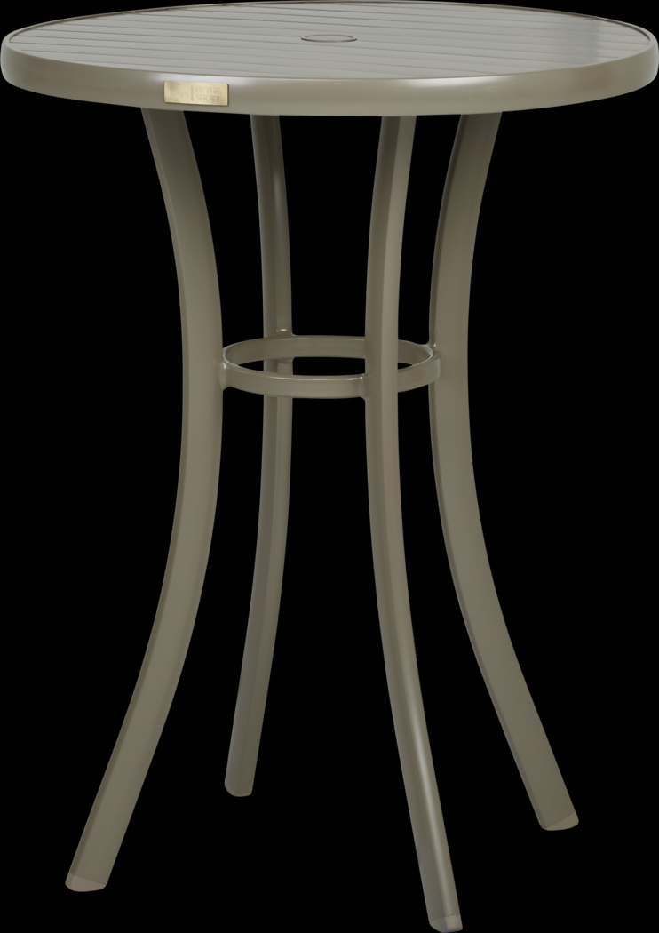 Solana Taupe 3 Pc Outdoor Bar Height Dining Set - Thumbnail - Image 2