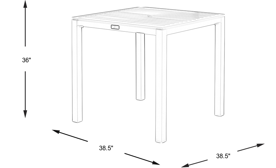 Dimension Image. Please refer to the Dimension Tab on this page for dimension details.