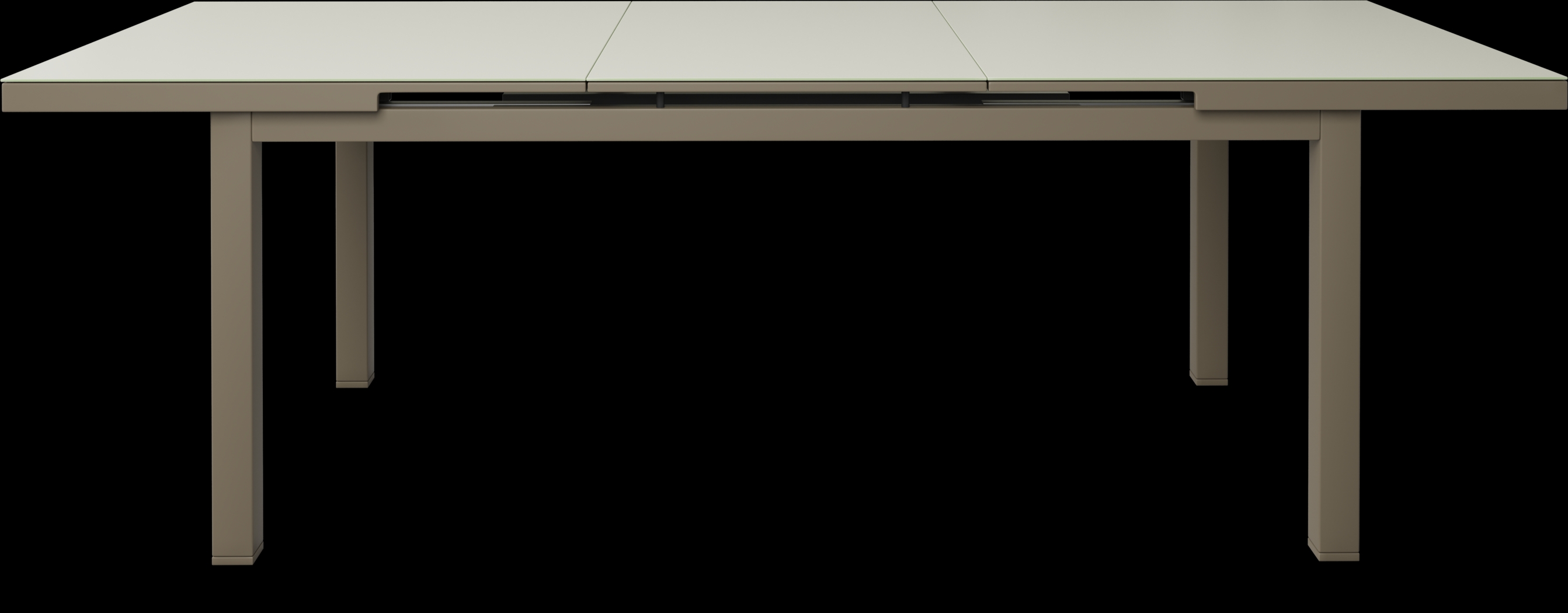 Solana Taupe 71-94 in. Rectangle Outdoor Dining Table - Thumbnail - Image 3