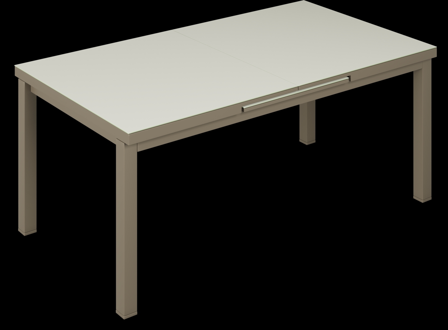 Solana Taupe 5 Pc 71-94 in. Rectangle Outdoor Dining Set - Thumbnail - Image 4