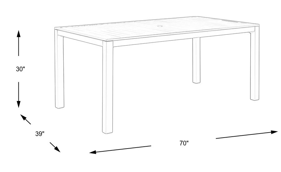 Dimension Image. Please refer to the Dimension Tab on this page for dimension details.