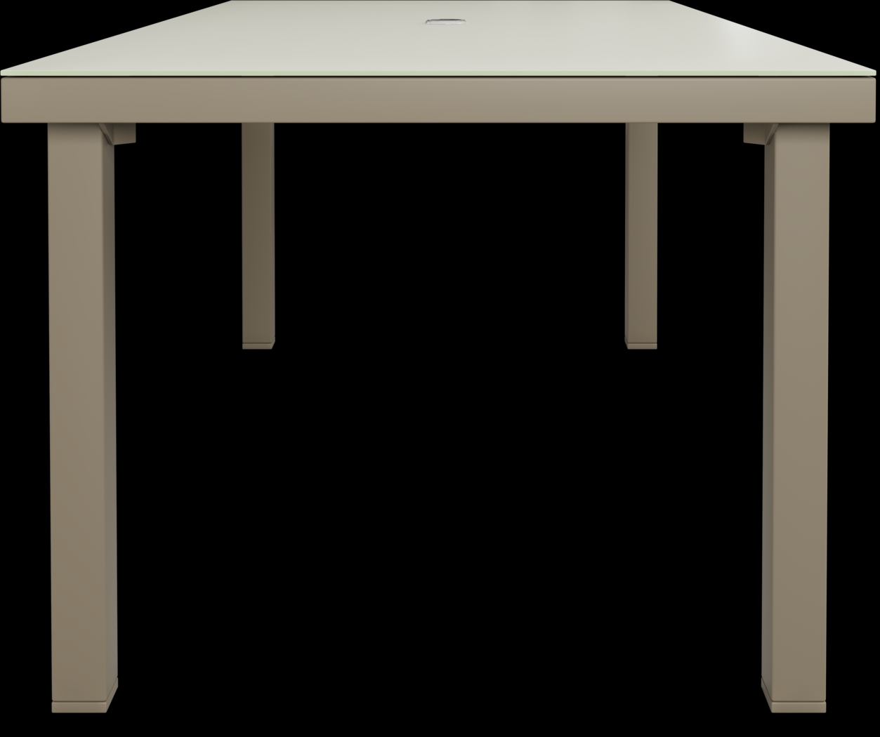 Solana Taupe 5 Pc 70 in. Rectangle Outdoor Dining Set - Thumbnail - Image 5