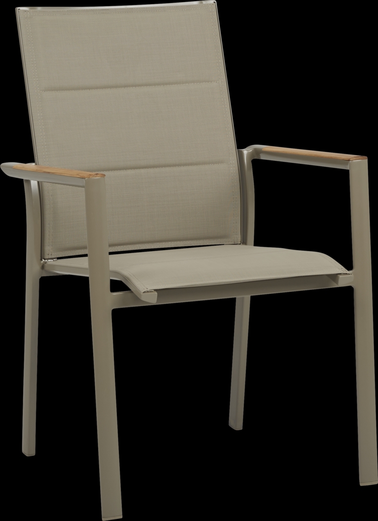 Solana Taupe Outdoor Arm Chair - Thumbnail - Image 1
