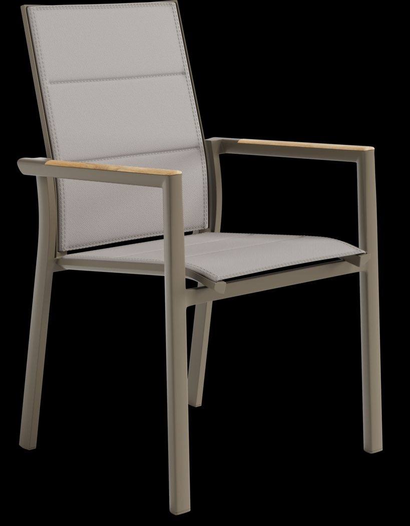 Solana Taupe Outdoor Arm Chair - Thumbnail - Image 1