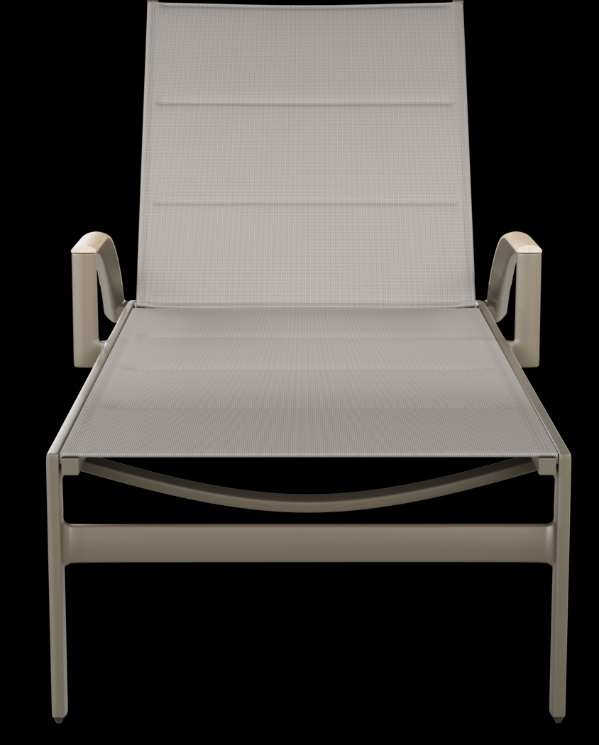Solana Taupe Outdoor Chaise - Thumbnail - Image 2
