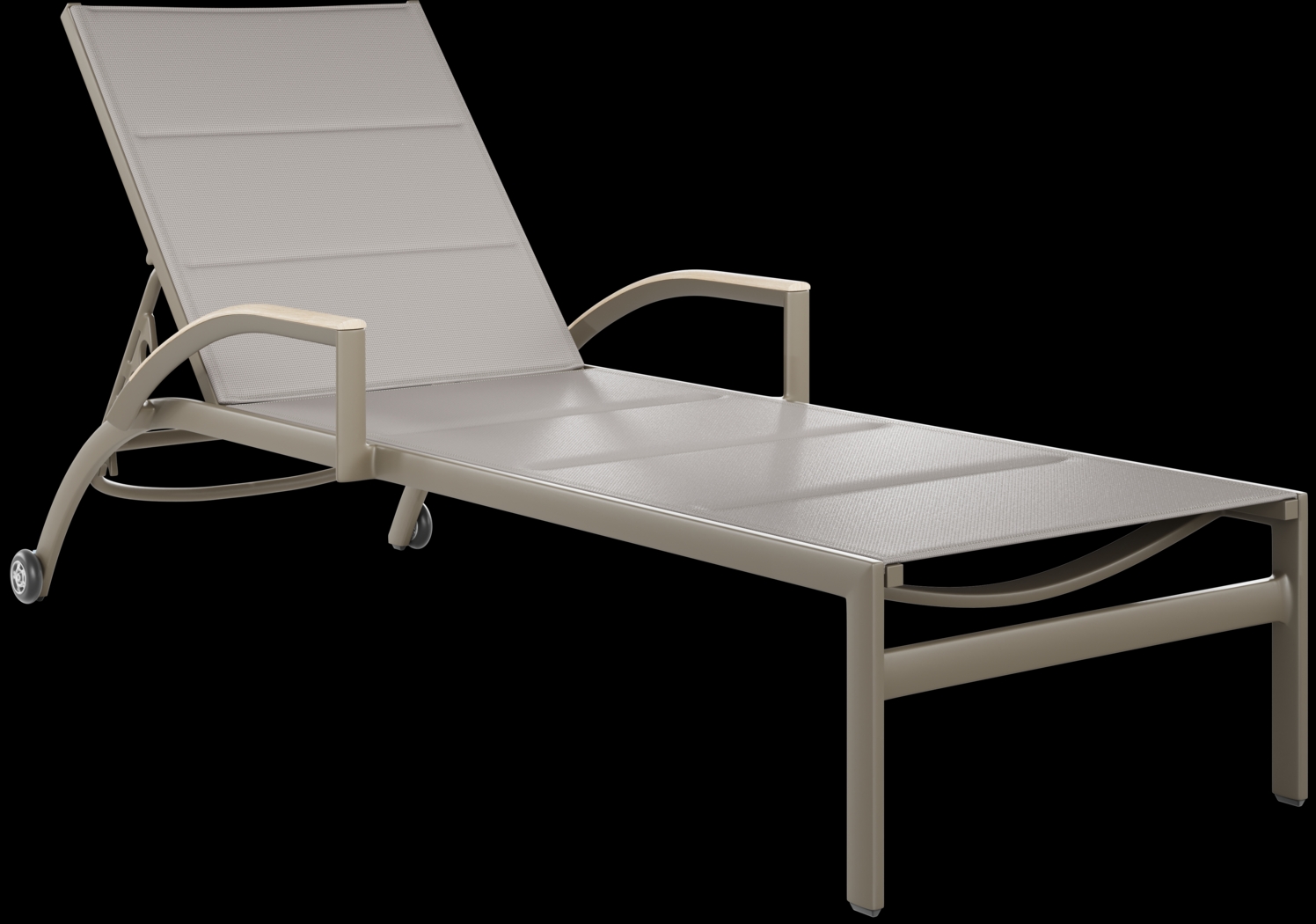 Solana Taupe Outdoor Chaise - Thumbnail - Image 1