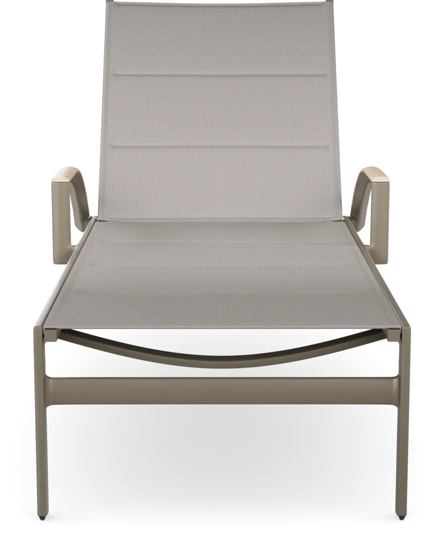 Solana Taupe Outdoor Chaise - Thumbnail - Image 2