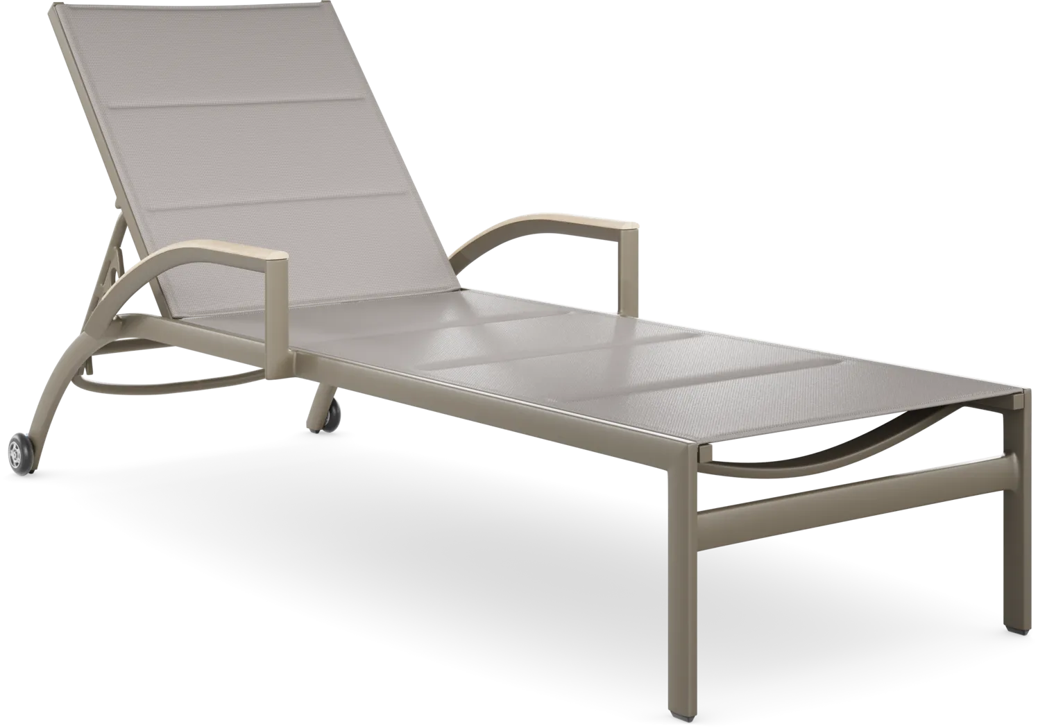 Solana Taupe Outdoor Chaise - Thumbnail - Image 1