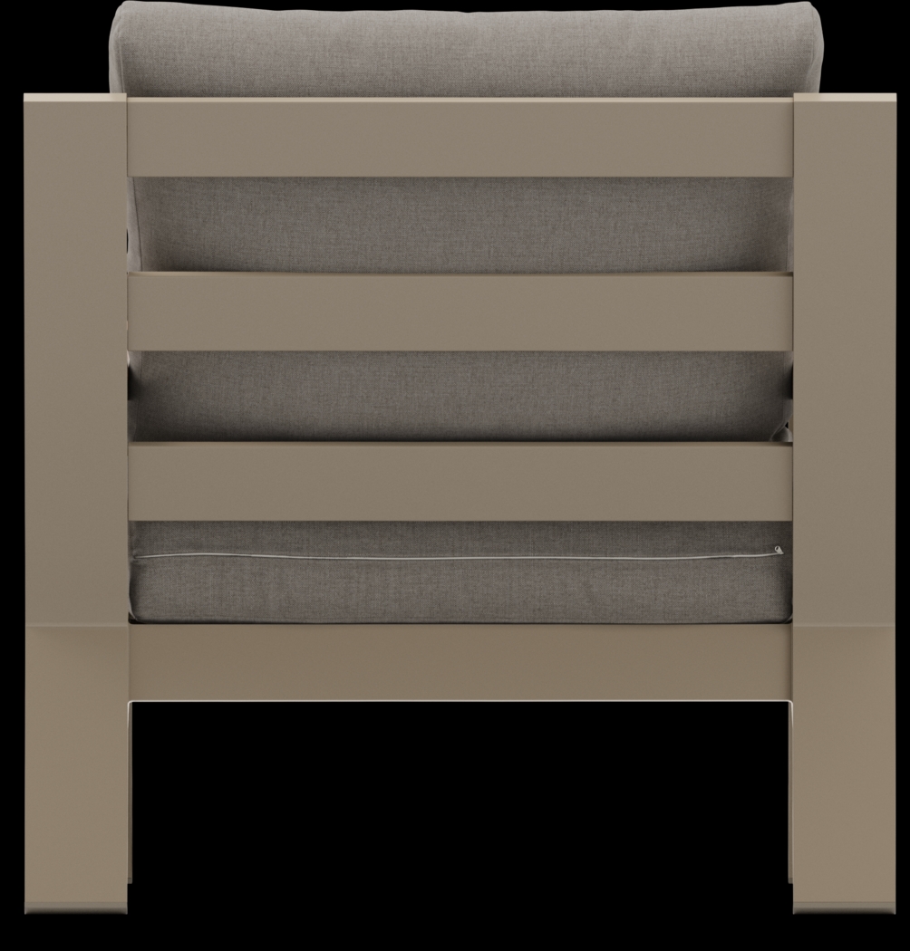 Solana Taupe 4 Pc Outdoor Sofa Seating Set With Mushroom Cushions - Thumbnail - Image 9