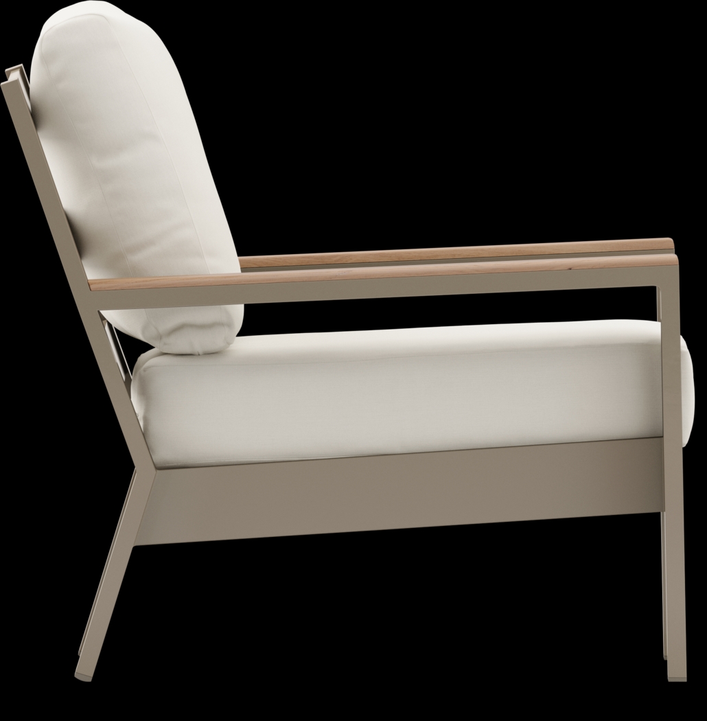 Solana Taupe 4 Pc Outdoor Sofa Seating Set With Natural Cushions - Thumbnail - Image 8