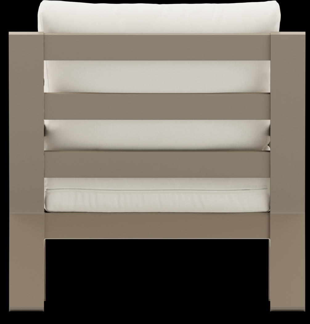 Solana Taupe 4 Pc Outdoor Sofa Seating Set With Natural Cushions - Thumbnail - Image 9