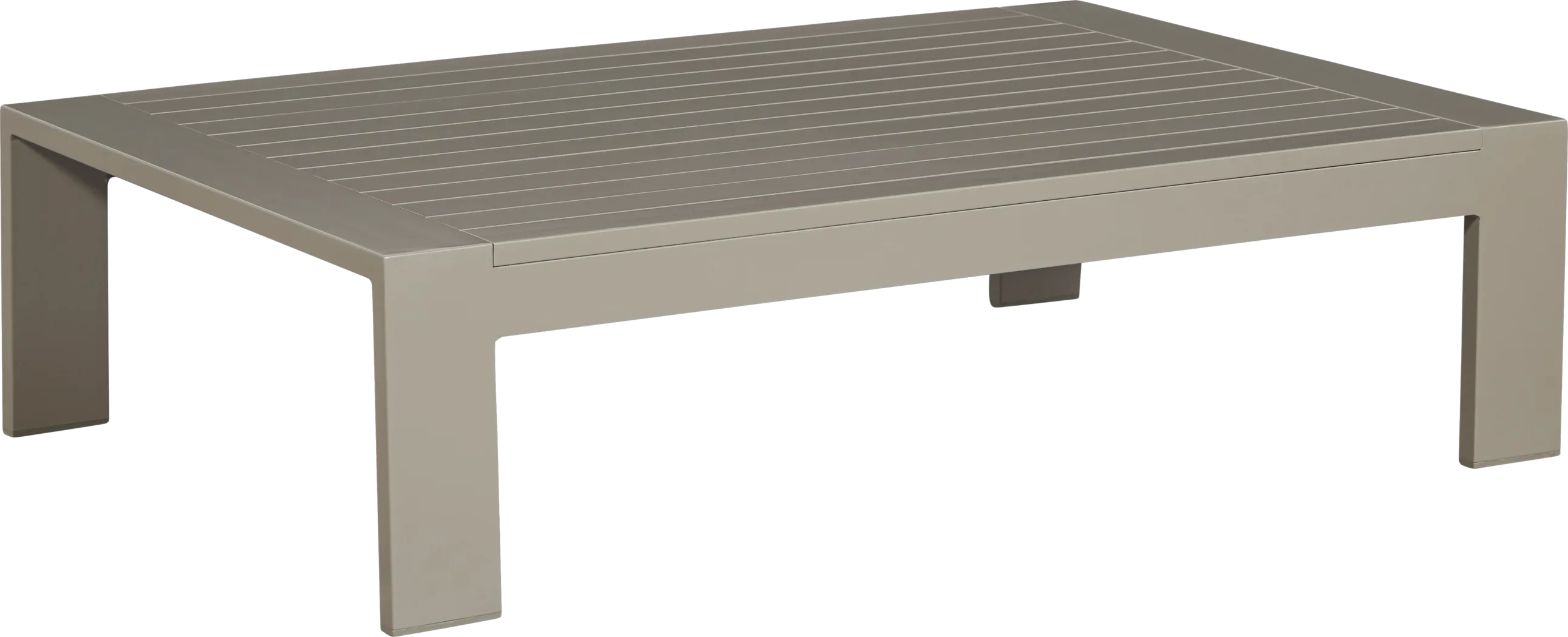 Solana Taupe Outdoor Cocktail Table - Thumbnail - Image 1