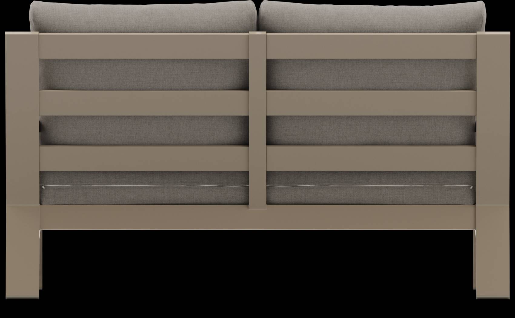 Solana Taupe 4 Pc Outdoor Loveseat Seating Set With Mushroom Cushions - Thumbnail - Image 5