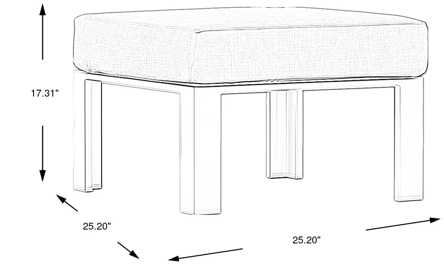 Dimension Image. Please refer to the Dimension Tab on this page for dimension details.